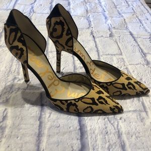 Sam Edelman cowhide cheetah heels 👠